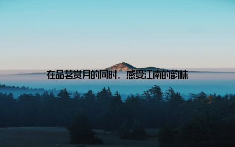 在品茗赏月的同时, 感受江南的韵味